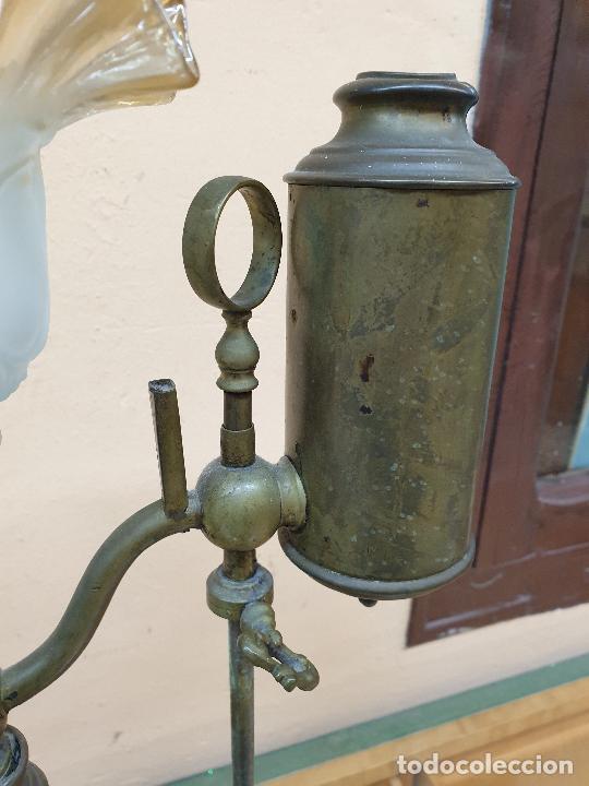 Antig&uuml;edades: LAMPARA ANTIGUA ELECTRIFICADA. - Foto 3