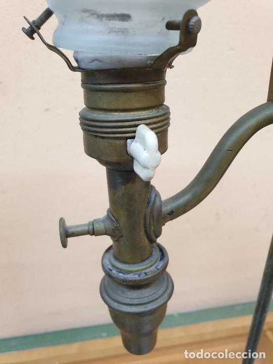 Antig&uuml;edades: LAMPARA ANTIGUA ELECTRIFICADA. - Foto 4