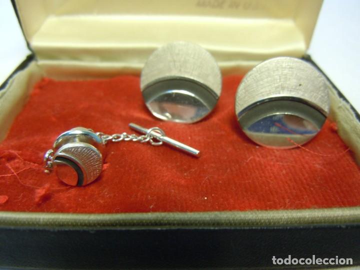 Antig&uuml;edades: GEMELOS Y ALFILER DE CORBATA - Foto 1