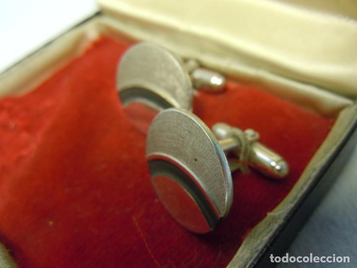 Antig&uuml;edades: GEMELOS Y ALFILER DE CORBATA - Foto 2