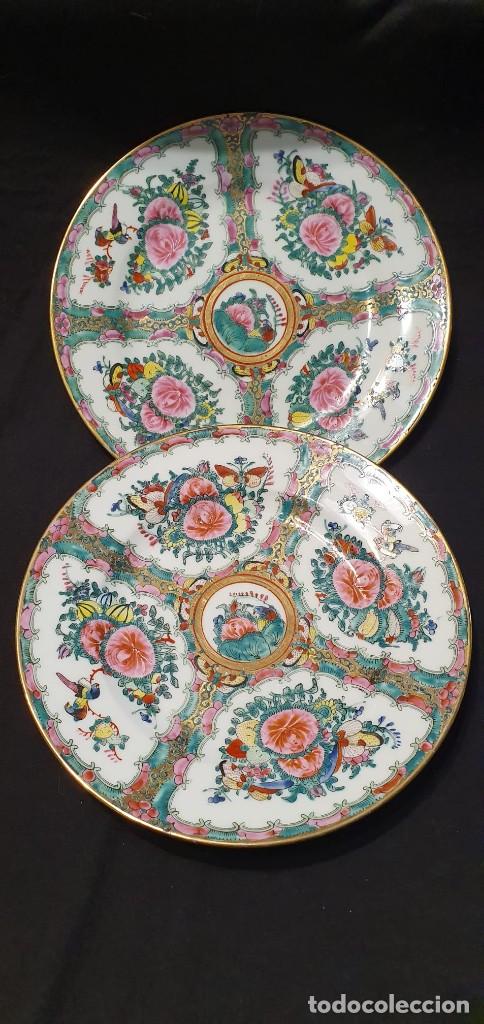 Antig&uuml;edades: Platos estilo macao. 2 unidades. - Foto 3