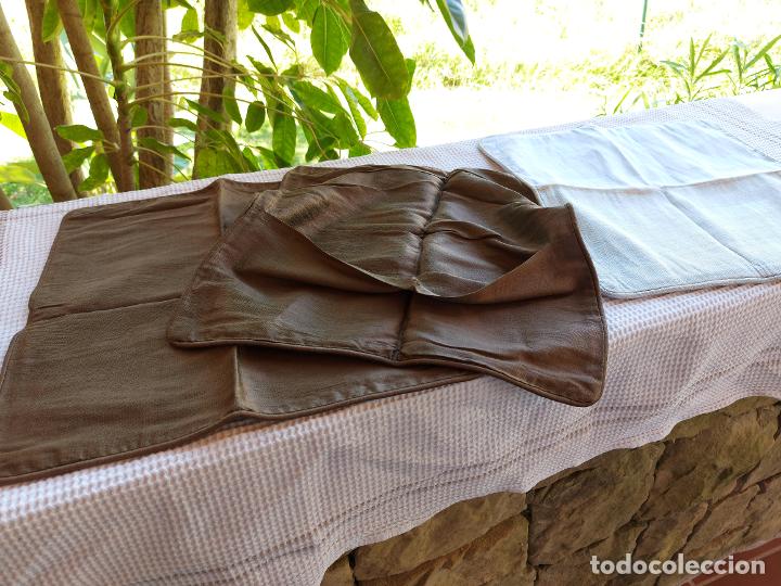 Antiques: LOTE 3 FUNDAS DE COJIN