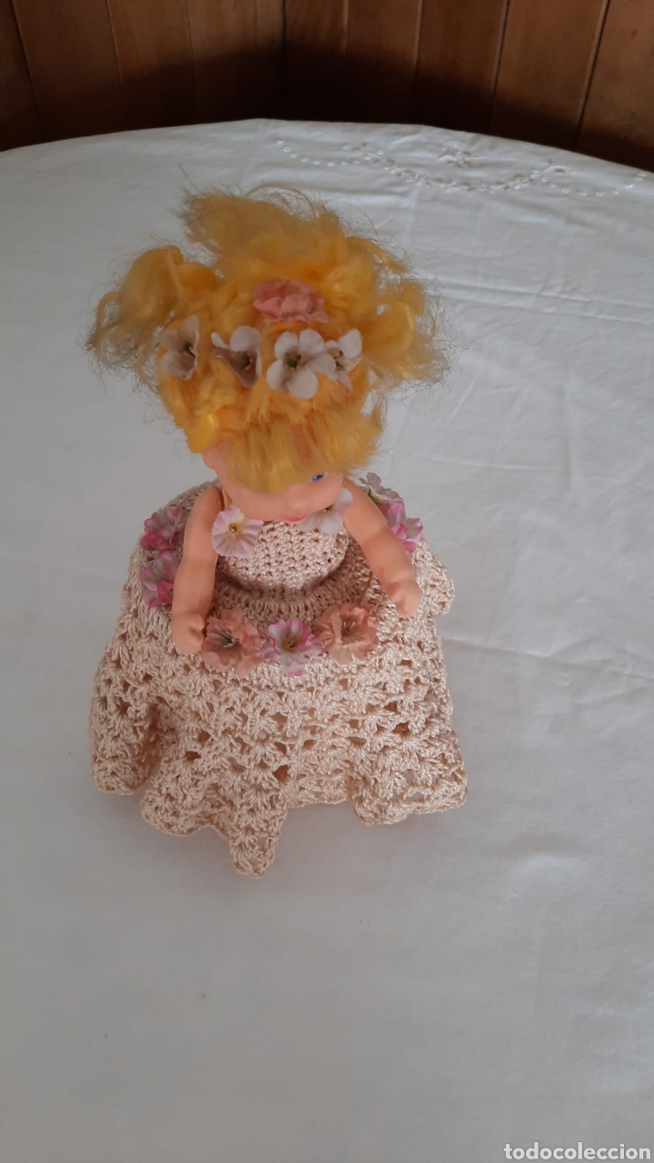 Antig&uuml;edades: Mu&ntilde;eca vestido ganchillo - Foto 2