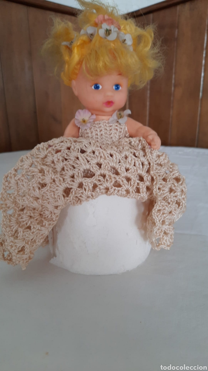 Antig&uuml;edades: Mu&ntilde;eca vestido ganchillo - Foto 4