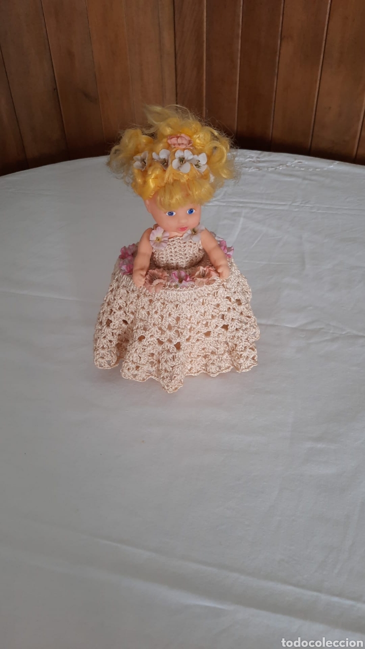 Antig&uuml;edades: Mu&ntilde;eca vestido ganchillo - Foto 1