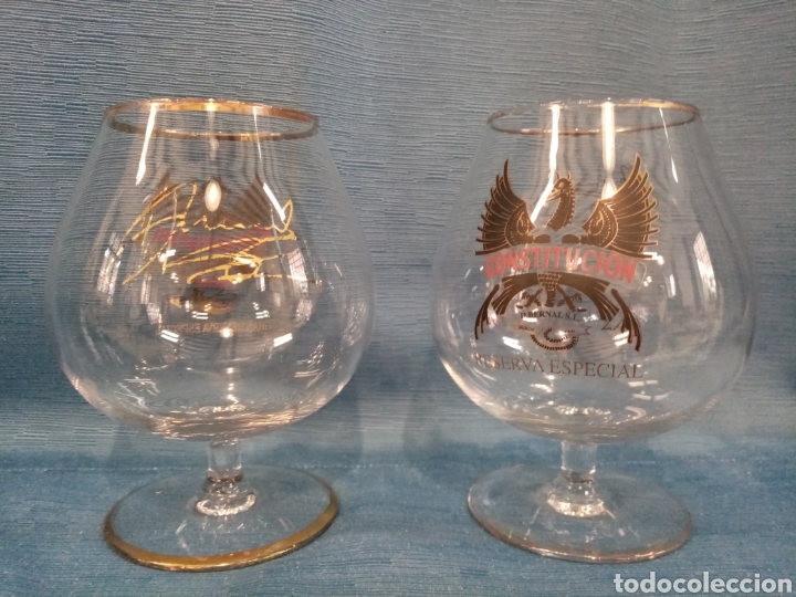 Antig&uuml;edades: 2 copas de bal&oacute;n para Brandy Constituci&oacute;n - Foto 4