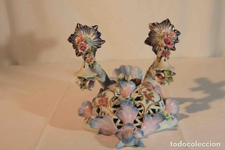 Antig&uuml;edades: LAMPARA PARED PORCELANA - Foto 8