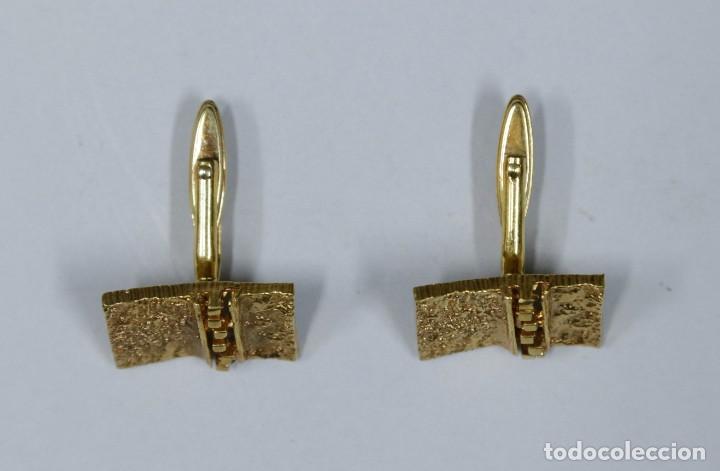 Antig&uuml;edades: GEMELOS DE METAL DORADO - Foto 2