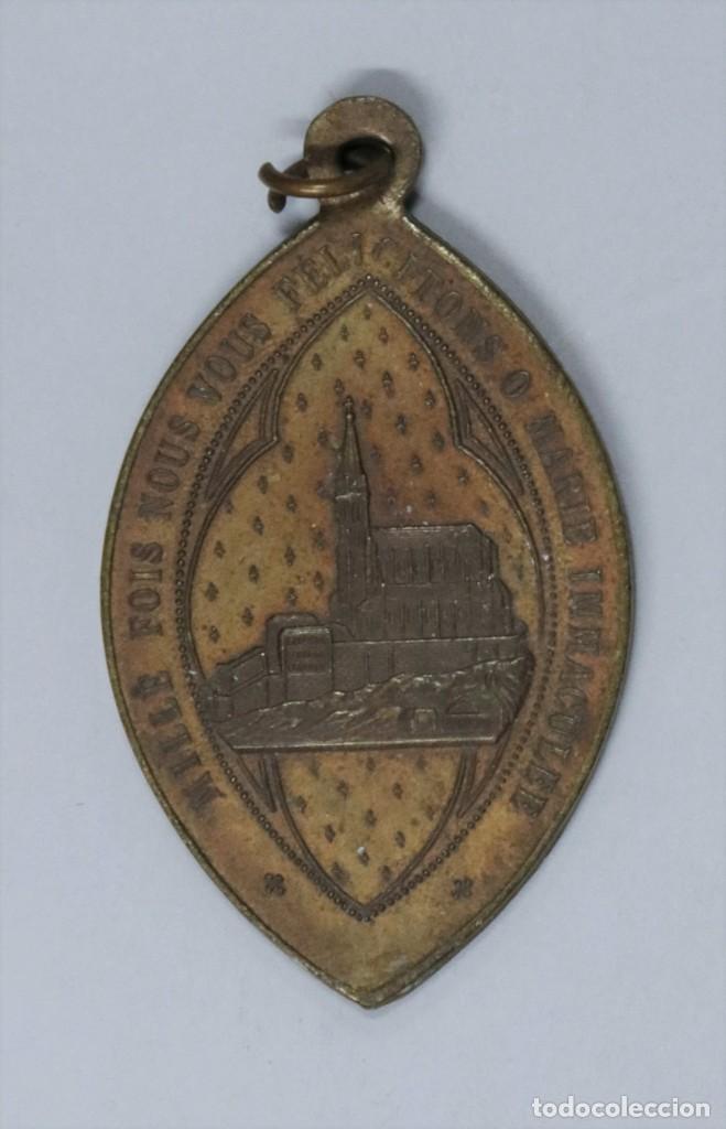 Antig&uuml;edades: MEDALLA. VIRGEN DE LOURDES - Foto 2