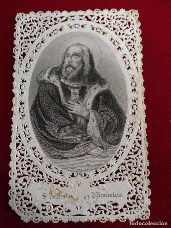 Oggetti Antichi: Estampida religiosa troquelada.ca6