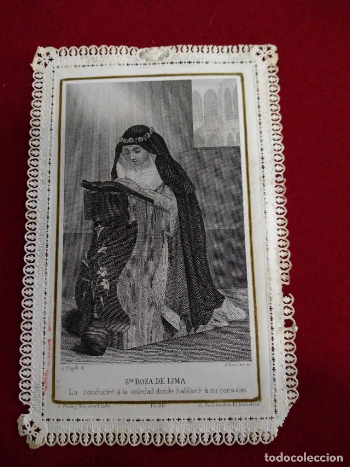 Oggetti Antichi: Estampida religiosa troquelada.ca6