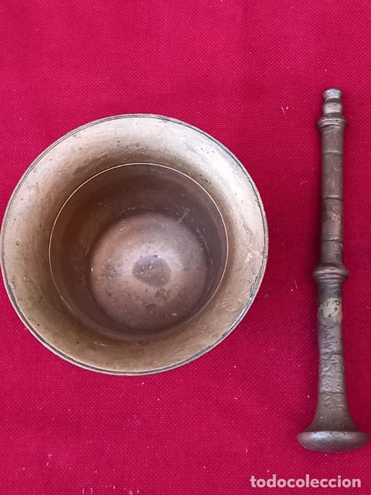 Antig&uuml;edades: ALMIREZ ANTIGUO EN BRONCE CON SU MANO. - Foto 3