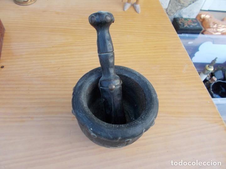 Antig&uuml;edades: ANTIGUO MORTERO DE MADERA A&Ntilde;OS 70 APROX