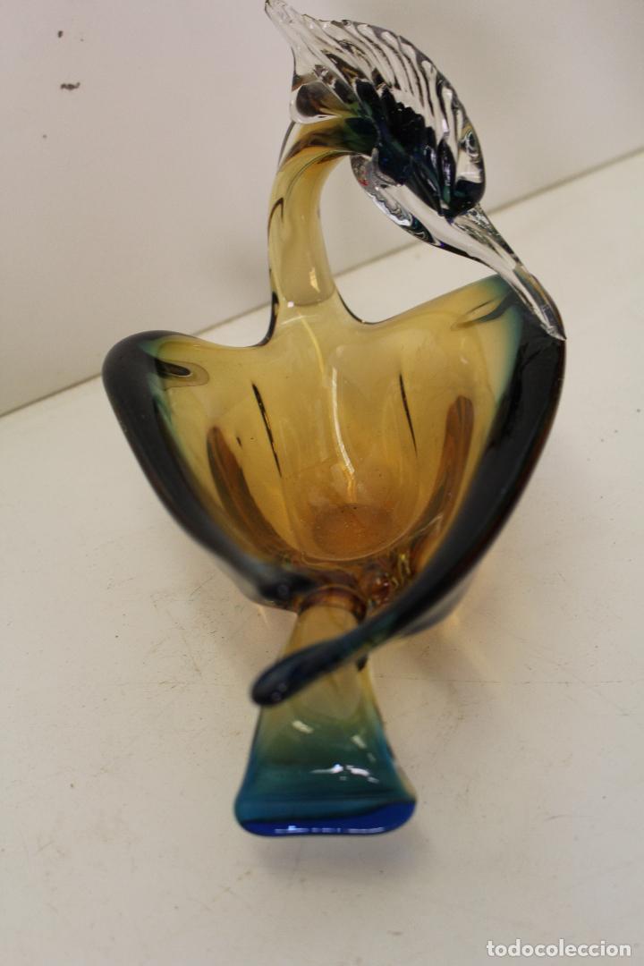 Antig&uuml;edades: garza en cristal de murano - Foto 2