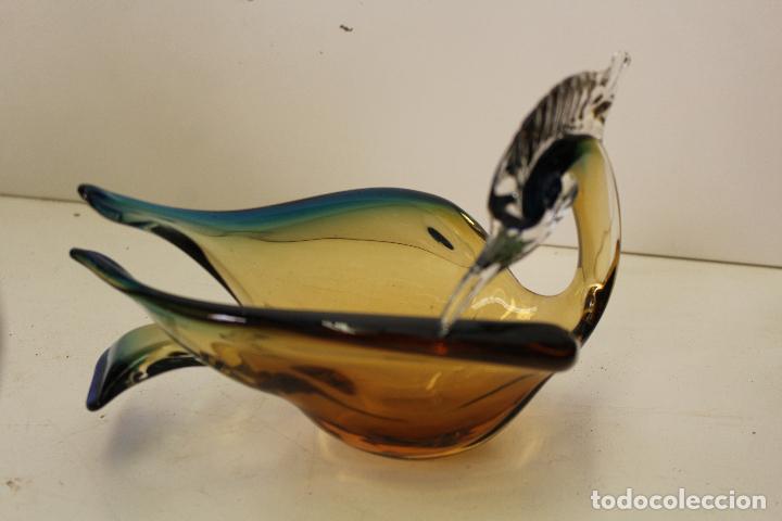Antig&uuml;edades: garza en cristal de murano - Foto 3