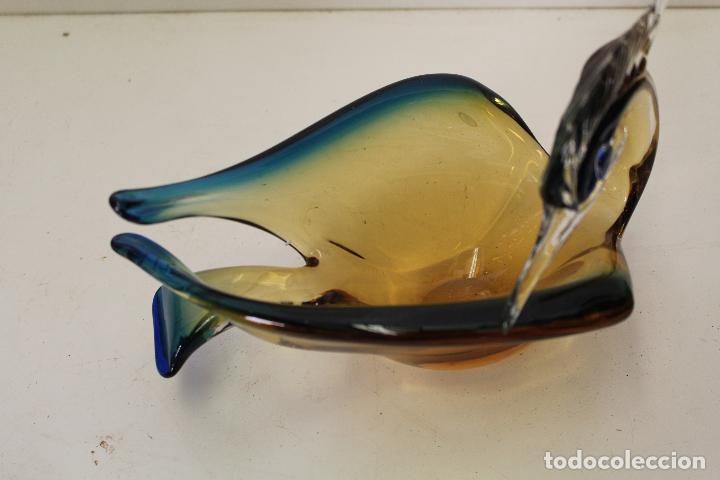 Antig&uuml;edades: garza en cristal de murano - Foto 4