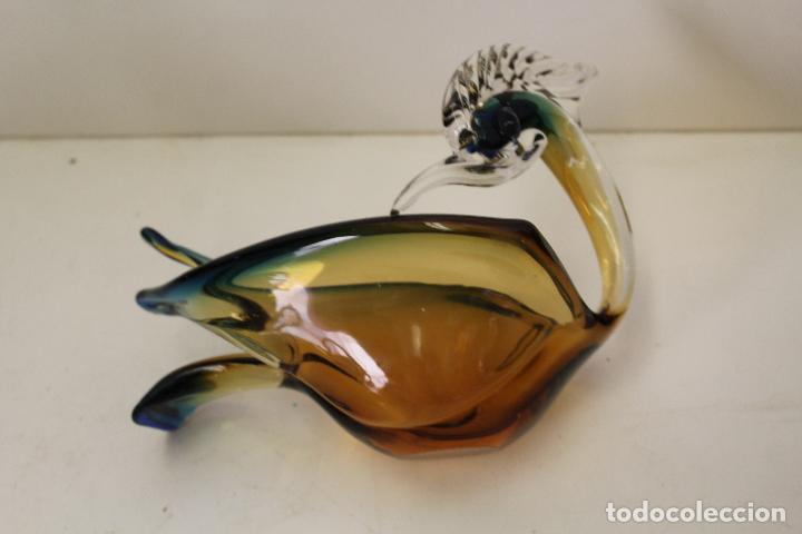 Antig&uuml;edades: garza en cristal de murano - Foto 7