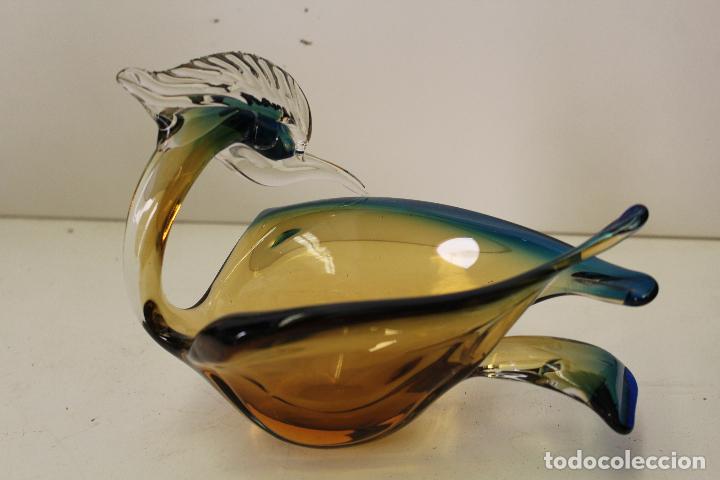 Antig&uuml;edades: garza en cristal de murano - Foto 8