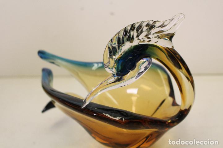 Antig&uuml;edades: garza en cristal de murano - Foto 9