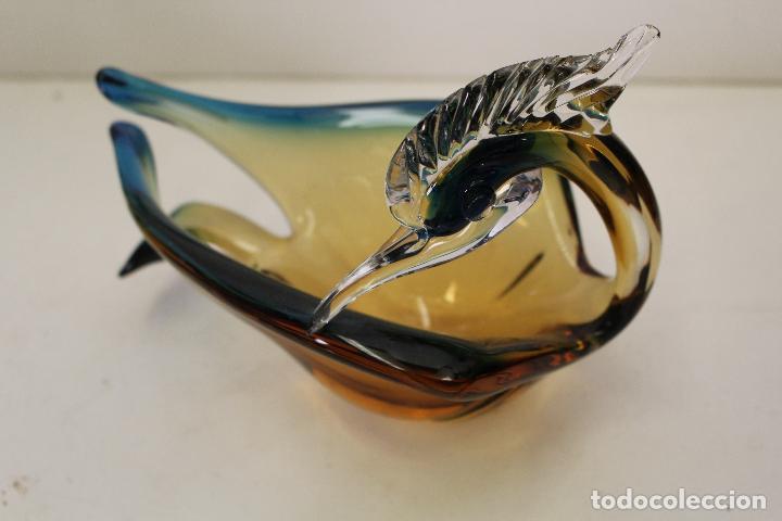 Antig&uuml;edades: garza en cristal de murano - Foto 10