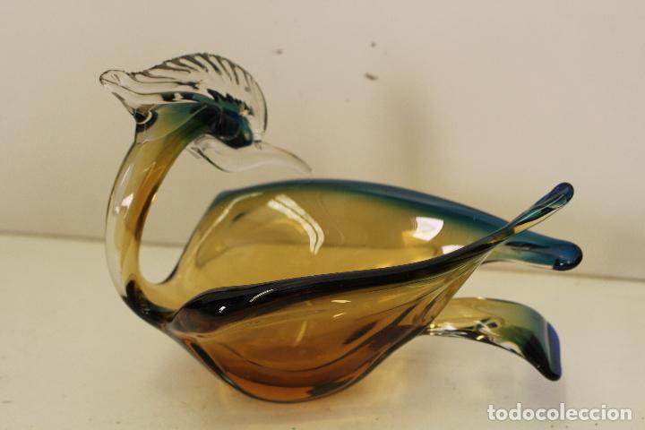 Antig&uuml;edades: garza en cristal de murano - Foto 1