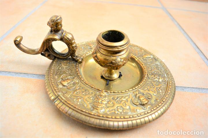 Antig&uuml;edades: PALMATORIA BRONCE ART NOUVEAU