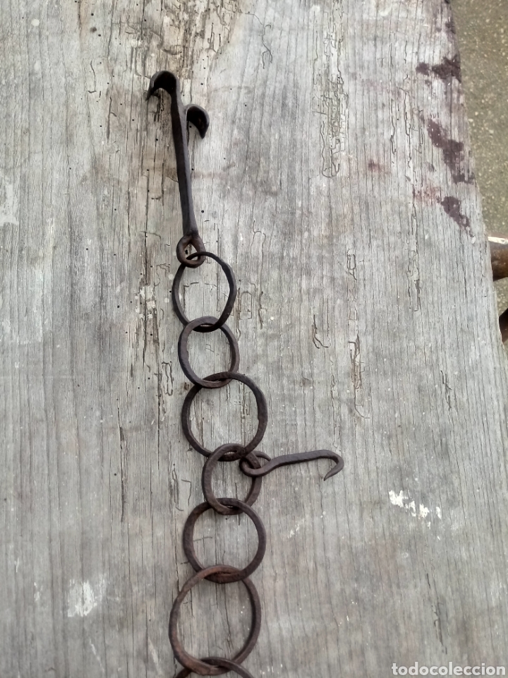 Antig&uuml;edades: Cadena de lareiro de hierro - Foto 2