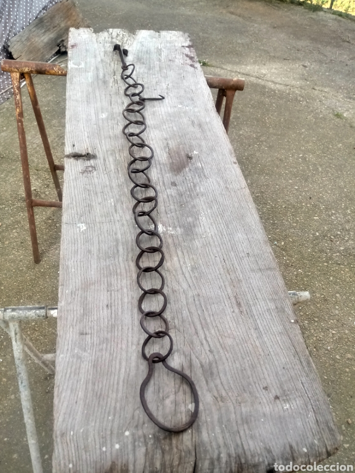Antig&uuml;edades: Cadena de lareiro de hierro - Foto 3