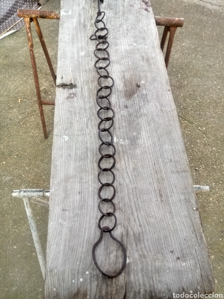 Antig&uuml;edades: Cadena de lareiro de hierro - Foto 4