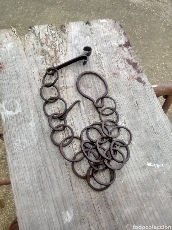 Antig&uuml;edades: Cadena de lareiro de hierro - Foto 1
