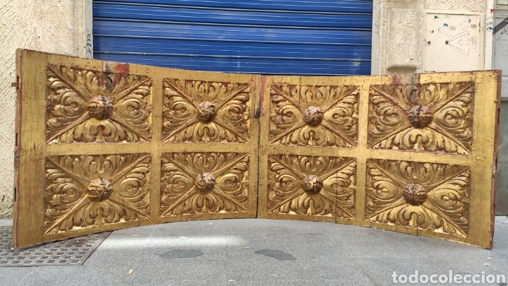Antig&uuml;edades: Arco barroco siglo xvii altar mayor retablo