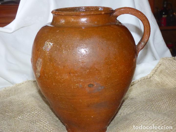 Antig&uuml;edades: Jarra de barro,catal&aacute;n. - Foto 1