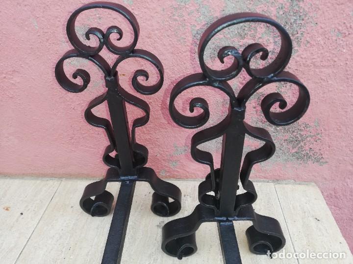 Antig&uuml;edades: Pareja de morillos para chimenea - Foto 8