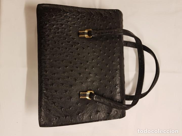 Antig&uuml;edades: BOLSO PIEL DE AVESTRUZ - Foto 2