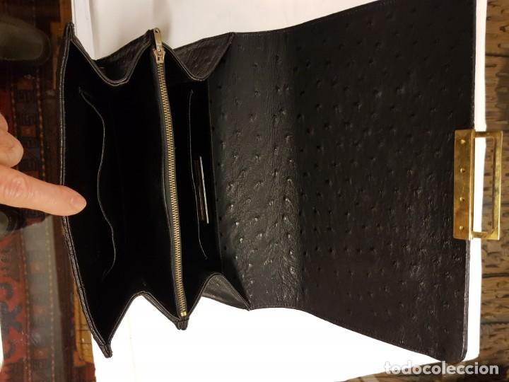 Antig&uuml;edades: BOLSO PIEL DE AVESTRUZ - Foto 3