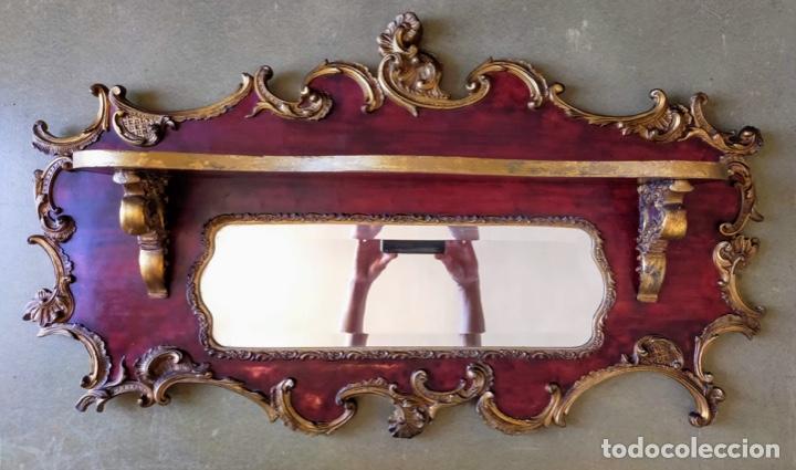 Antig&uuml;edades: Espejo aplique estanter&iacute;a - Foto 1