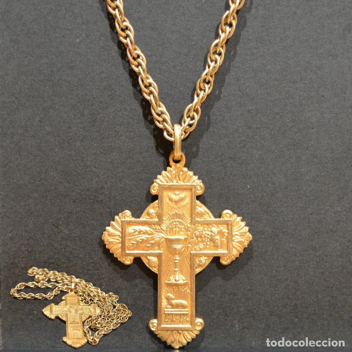 Antig&uuml;edades: EXCELENTE CORDON CON CRUZ JESUITA DE COMUNION - Foto 1