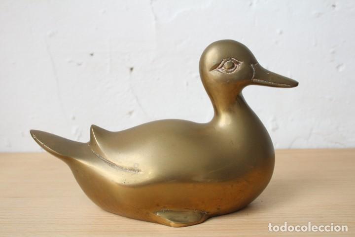 Antig&uuml;edades: PATO DE BRONCE 19x12. - Foto 1