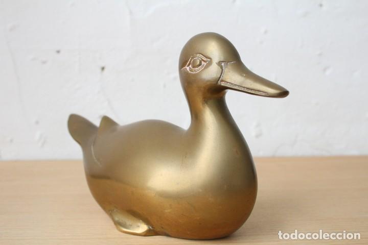 Antig&uuml;edades: PATO DE BRONCE 19x12. - Foto 2