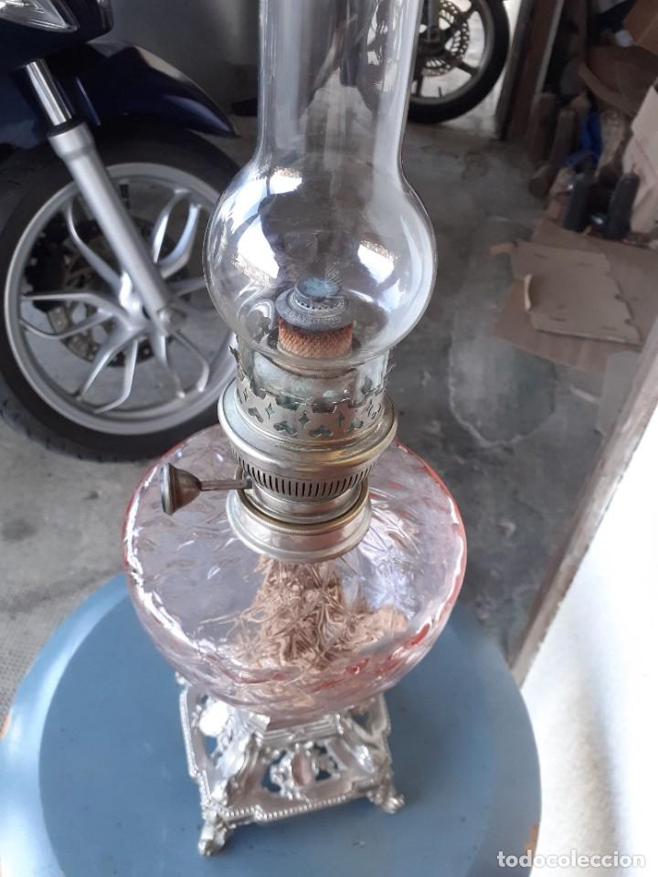 Antig&uuml;edades: Lampara de petroleo, completa - Foto 5