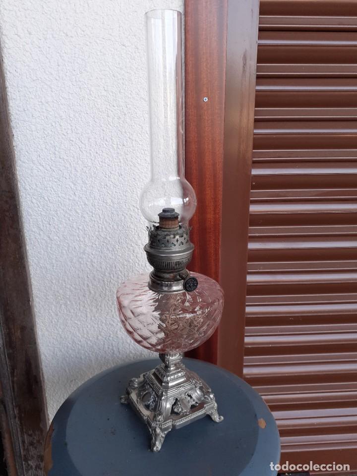 Antig&uuml;edades: Lampara de petroleo, completa - Foto 1