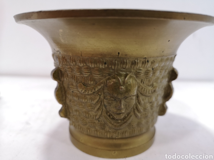 Antig&uuml;edades: Antiguo mortero/almirez de bronce - Foto 3