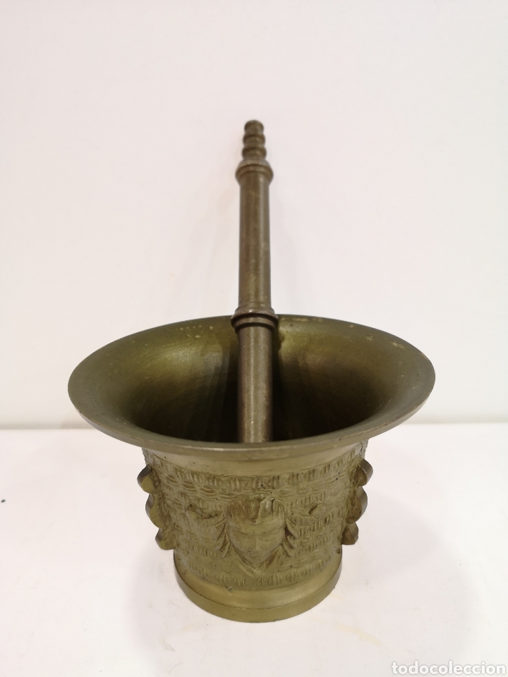 Antig&uuml;edades: Antiguo mortero/almirez de bronce - Foto 1
