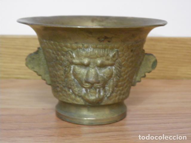 Antig&uuml;edades: ALMIREZ ,MORTERO DE BRONCE CON CABEZA DE LEONES - Foto 7