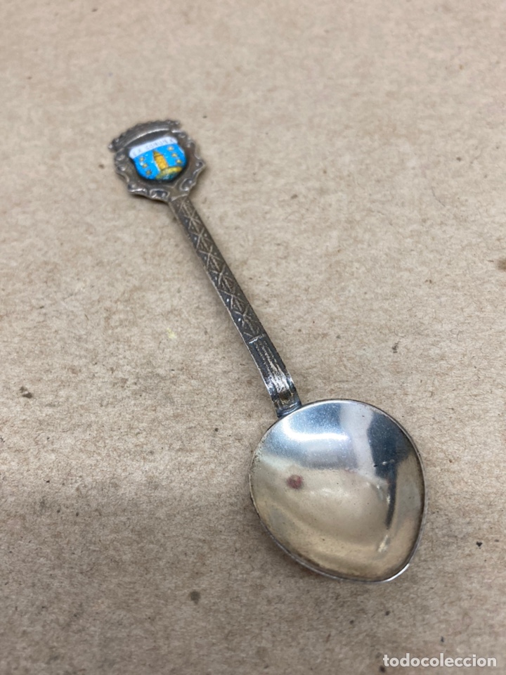 Antig&uuml;edades: Cuchara de plata La Coru&ntilde;a - Foto 1