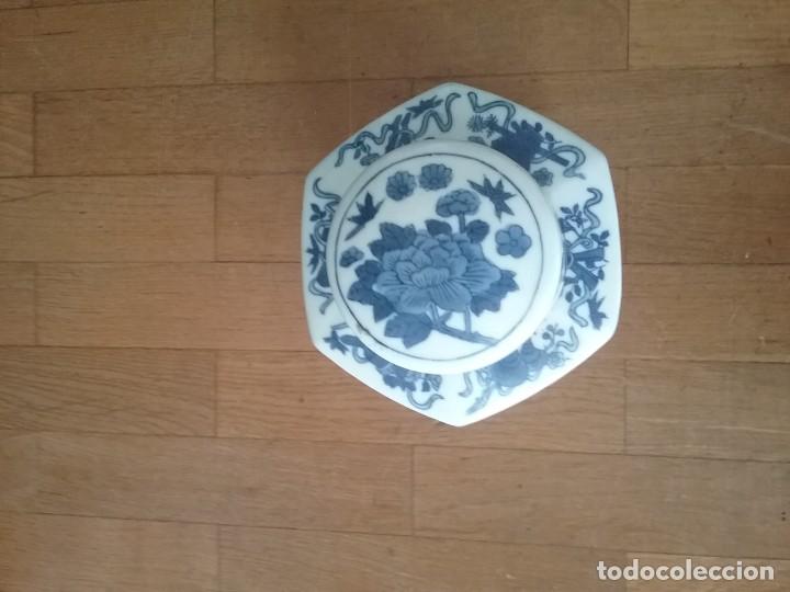 Antig&uuml;edades: Antiguo bote exagonal chino (460) - Foto 3