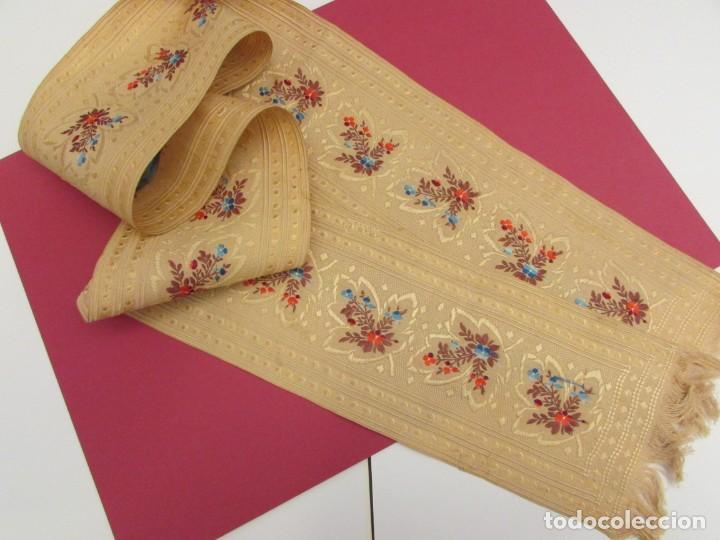 Antig&uuml;edades: LAZO-CORBATA DE SEDA BROCADA IDEAL INDUMENTARIA - Foto 5
