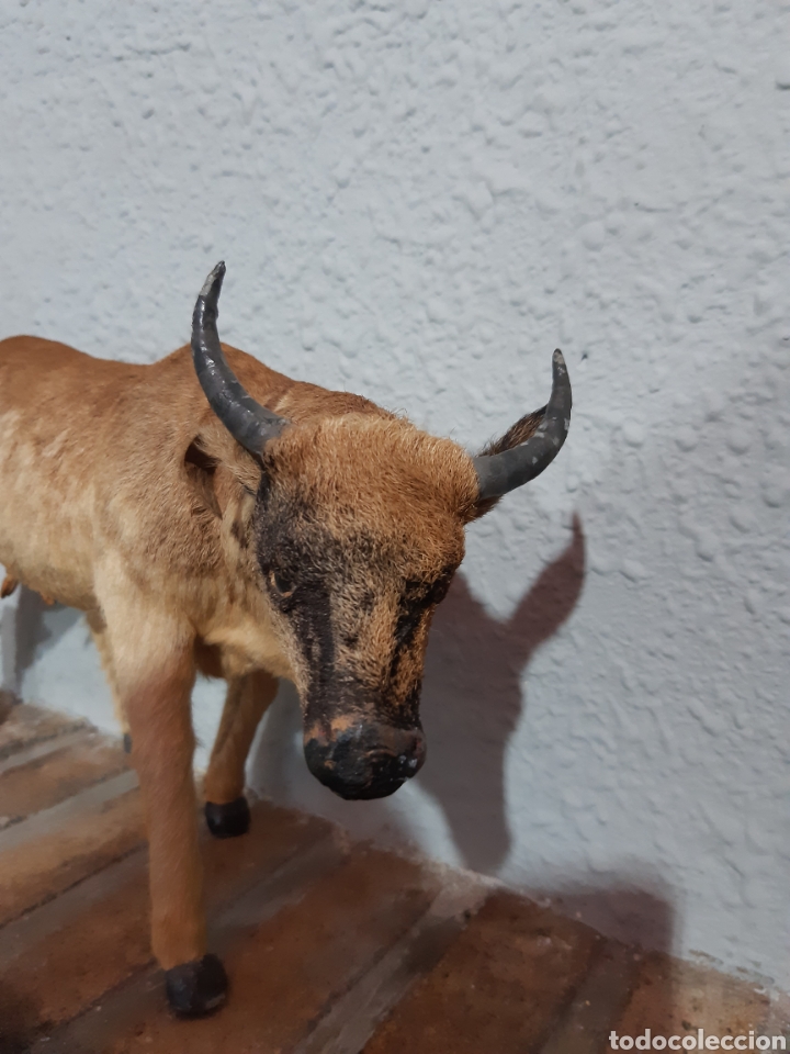 Antig&uuml;edades: Vaca hecha a mano de piel y pelo - Foto 2