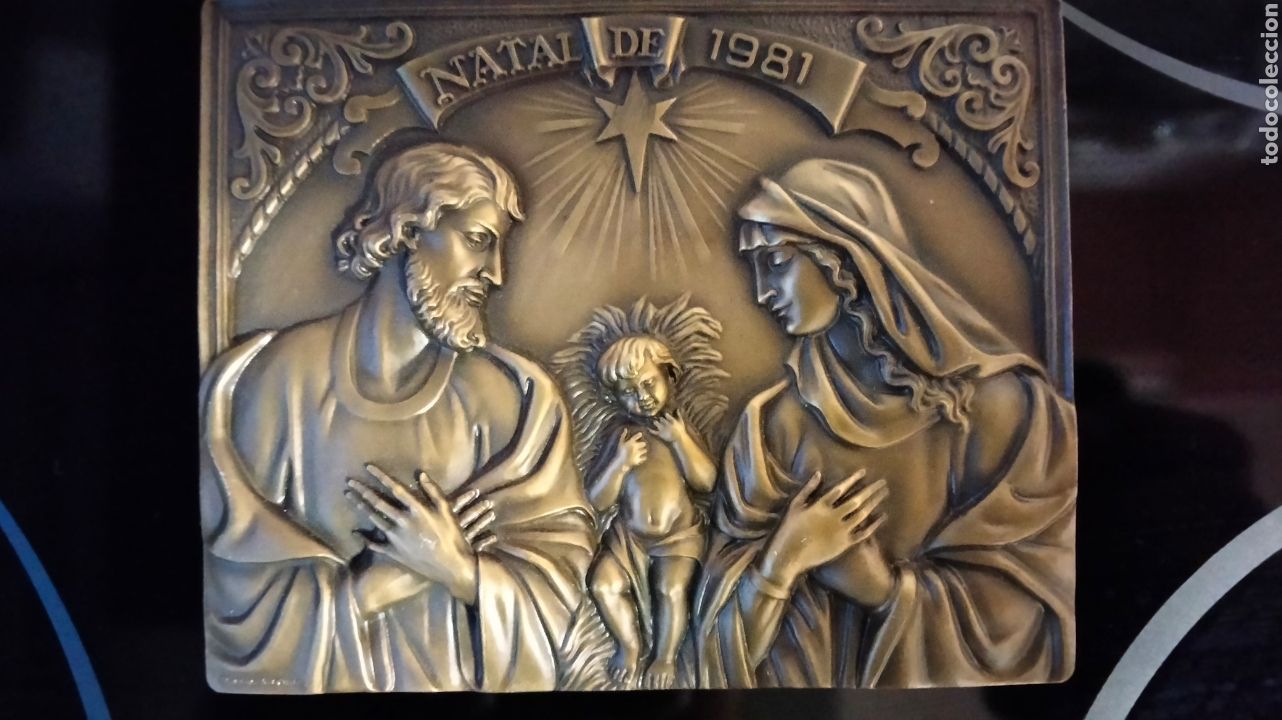 Antig&uuml;edades: PRECIOSA PLACA BRONCE RELIGIOSA. - Foto 2