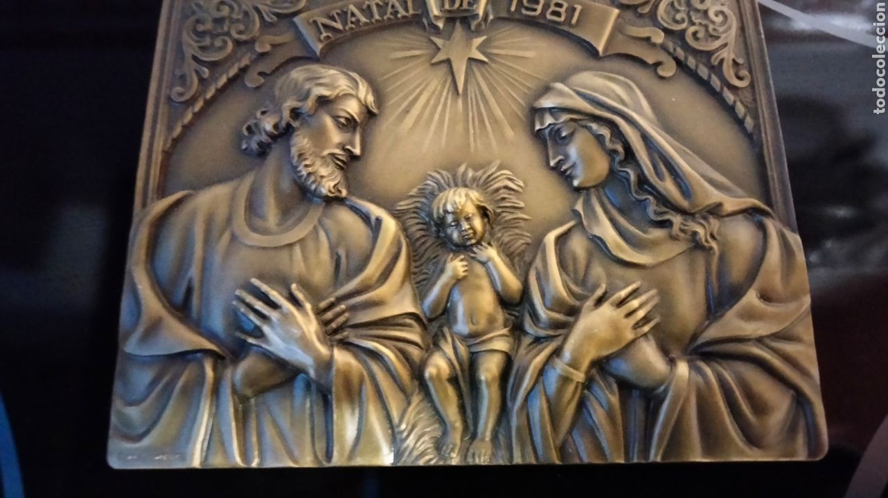 Antig&uuml;edades: PRECIOSA PLACA BRONCE RELIGIOSA. - Foto 1
